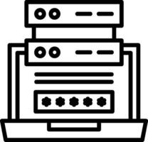 Privacy Line Icon vector