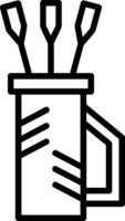 Quiver Line Icon vector
