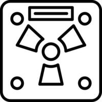 Radiation Line Icon vector