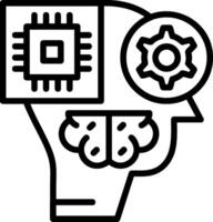 Cybernetics Line Icon vector