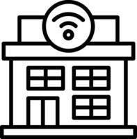 Cafe Wifi Line Icon vector