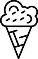 Icecream Line Icon vector