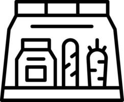 Grocery Line Icon vector