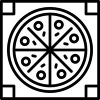 Pizza Line Icon vector
