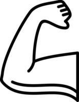 Arm Line Icon vector