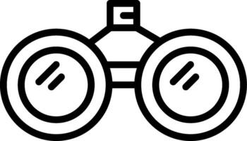 Binoculars Line Icon vector
