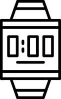 Smartwatch Line Icon vector