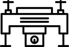 Drone Line Icon vector