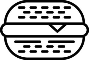 Burger Line Icon vector