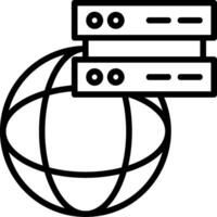 Geospatial Technology Line Icon vector