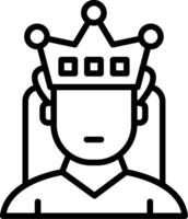 King Line Icon vector