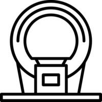 CT Scan Line Icon vector