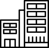 Building Line Icon vector