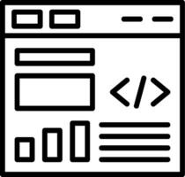 Code Deployment Line Icon vector