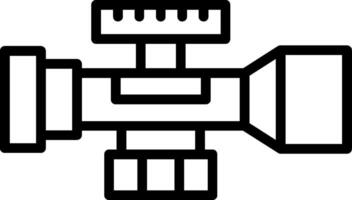 Scope Line Icon vector