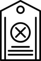 Do Not Disturb Line Icon vector