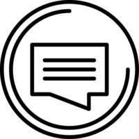 Inner Dialogue Line Icon vector