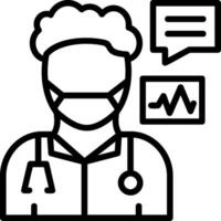 Consultation Line Icon vector