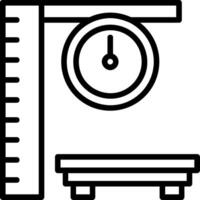 Body Mass Index Line Icon vector