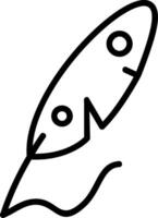 Writing Feather Line Icon vector