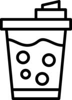 Soda Line Icon vector