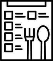 Menu Line Icon vector