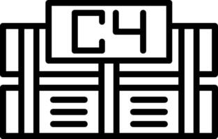 C4 Line Icon vector