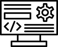 Software Line Icon vector