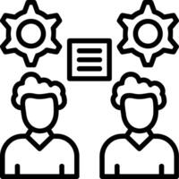 Collaboration Line Icon vector
