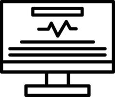 Monitor Line Icon vector