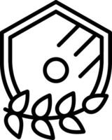 Crest Line Icon vector