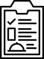Checklist Line Icon vector