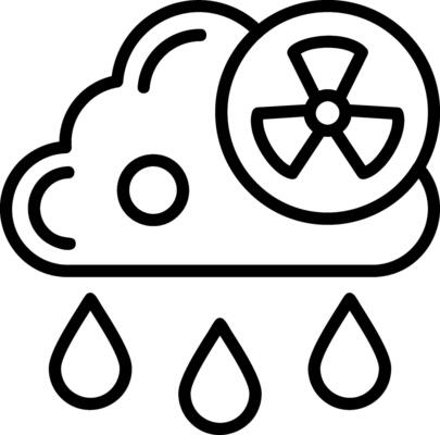 Acid Rain Line Icon