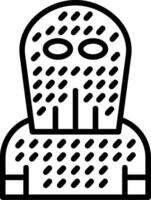 Chainmail Line Icon vector
