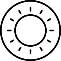 Sun Line Icon vector