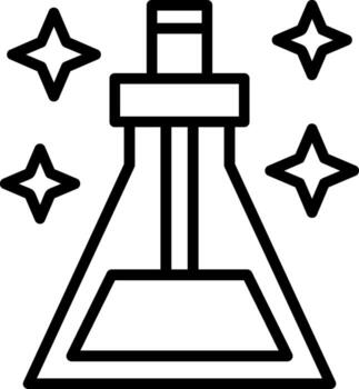 Elixir Line Icon vector