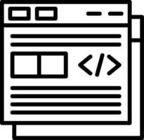 Code Refactoring Line Icon vector