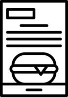 Food App Line Icon vector