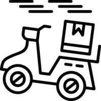 Fast Delivery Line Icon vector