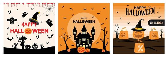 An old house with a scary tree and bats flying around at night for a Halloween party. vector