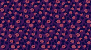 Burgundy seamless leopard pattern with abstract spots on a violet background. bold and modern design animal print perfect for textiles, fashion, digital art, and trendy decor projects vector