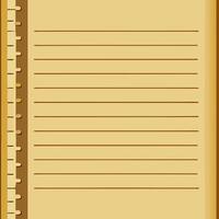 Old notebook sheet image vector