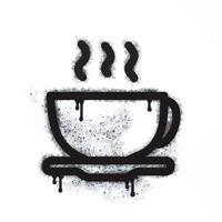 Coffee cup spray icon isolated on white background. vector