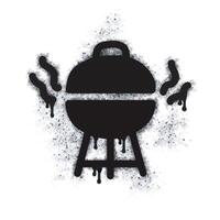 Grill spray icon isolated on white background. vector