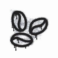 Coffee bean spray icon isolated on white background. vector