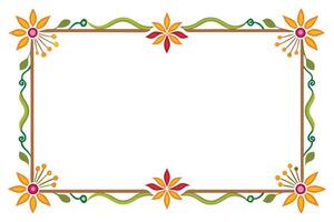 Frame and border of ribbon vector