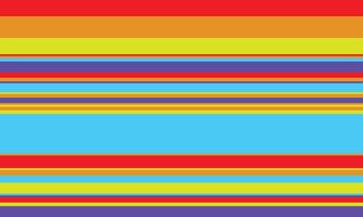 Geometric stripes pattern with horizontal lines in varied colours, creating an abstract background. Ideal for textile design, wallpaper, or graphic prints. vector
