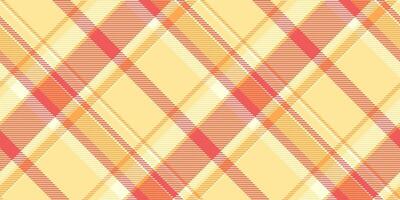 Goose foot seamless tartan, flowing texture textile plaid. Dress background pattern fabric check in yellow and red colors. vector
