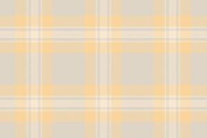 Square plaid texture, layer pattern check tartan. Naked fabric textile background seamless in light and navajo white colors. vector