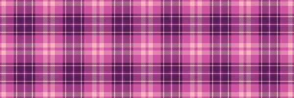Greeting plaid pattern texture, korean seamless check. Repeating fabric textile tartan background in pink and magenta colors. vector